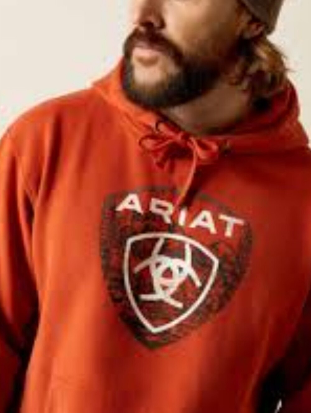 Ariat Men's Rust Orange Logo Hoodie